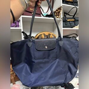 Longchamp Dark Blue Tote Bag